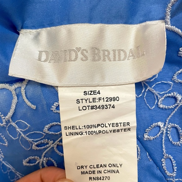 David’s Bridal Bridesmaid Dress Size 4 - Picture 4 of 4